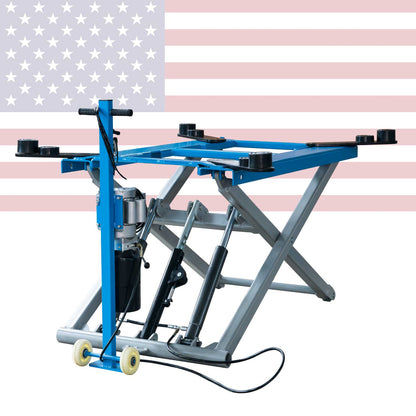 Thumbnail: XK 6,200 lbMid Rise Scissor Automotive Movable Lift – Low Profile Shop Lift