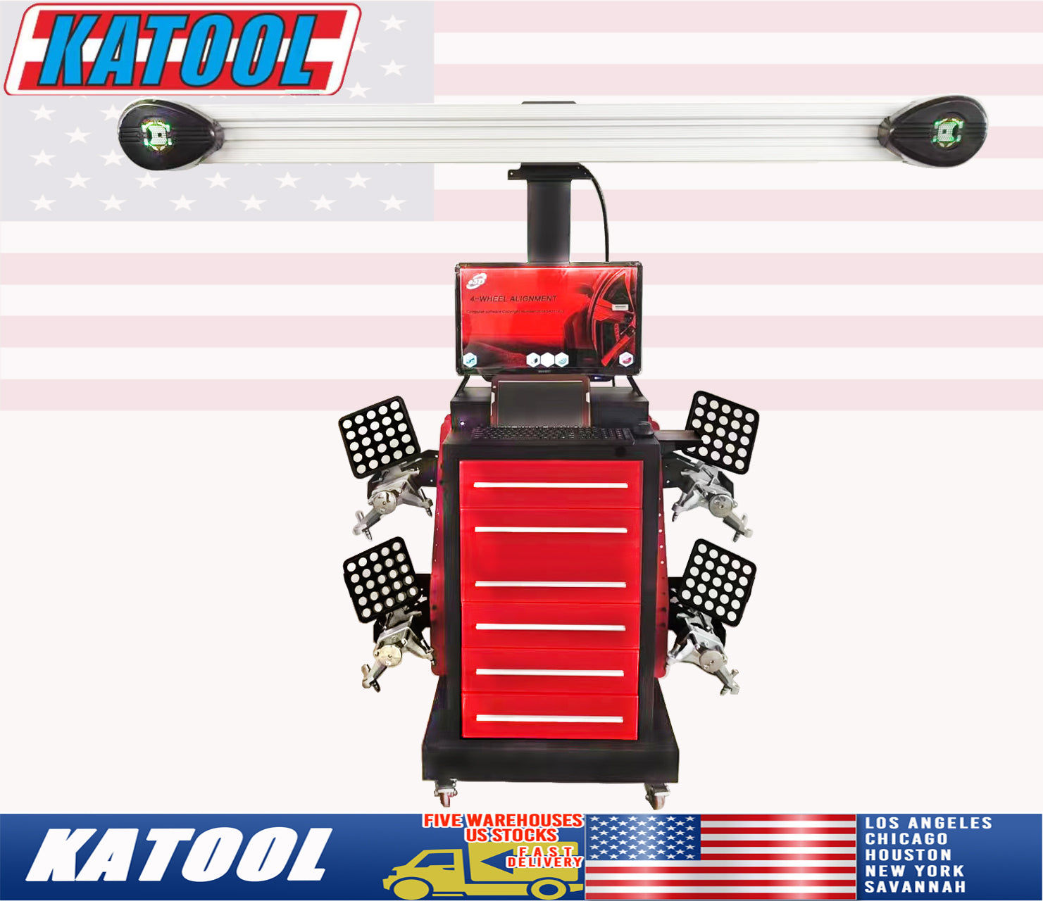 Autool Wheel Alignment Machine Works on 2 Post & Scissor Lift – AV651