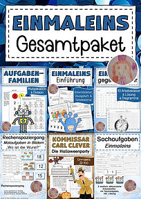 Unterrichtsmaterial zum Einführen und Üben des Einmaleins in der Grundschule