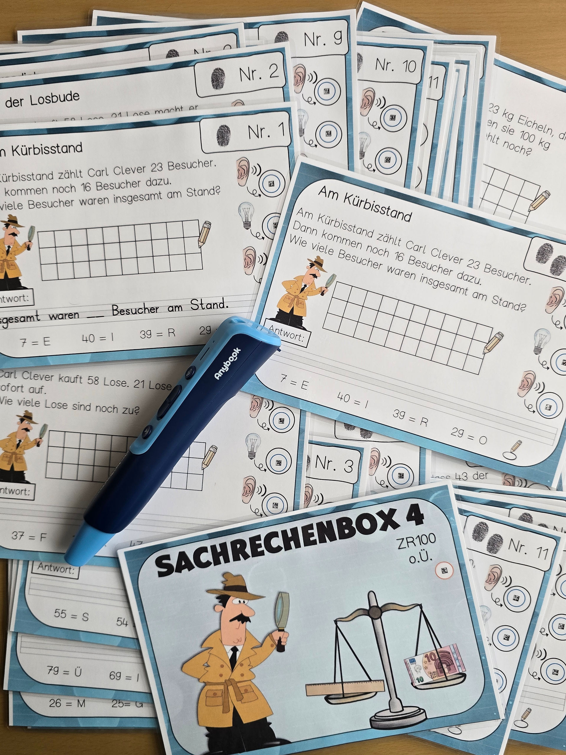 Karteien mit Sachaufgaben