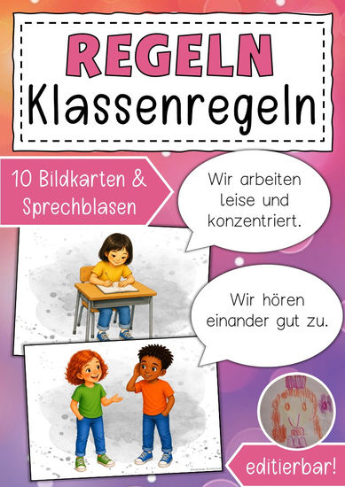 Klassenregeln Unterrichtsmaterial Grundschule