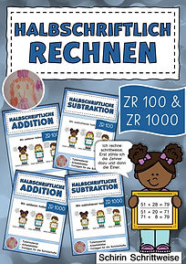 Unterrichtsmaterial zum Üben der halbschriftlichen Addition und Subtraktion im Zahlenraum 100 und 1000