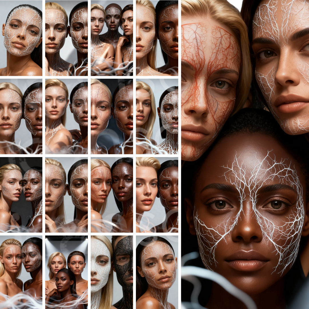Facial Veins Collection – The Black & White Series