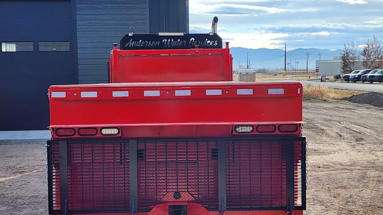 custom red flattank
