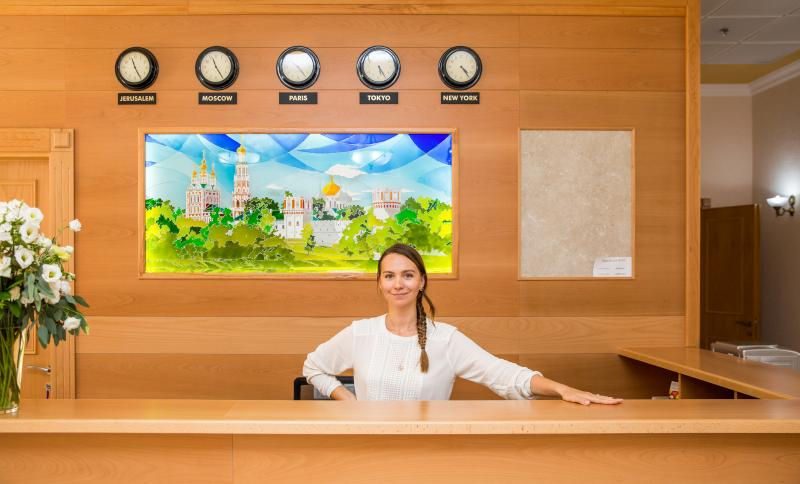 Ресепшн гостиницы для паломников, Сергиевское подворье, Иерусалим