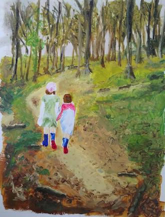Student painting from Evolution Arts Painting in Oils Course,  an Oil Painting Course in Brighton, Sussex