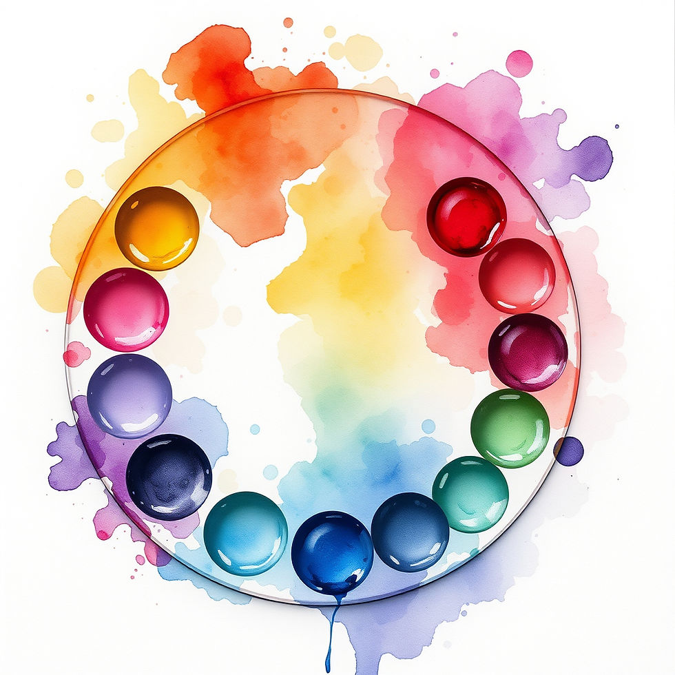 painting of a watercolor palate