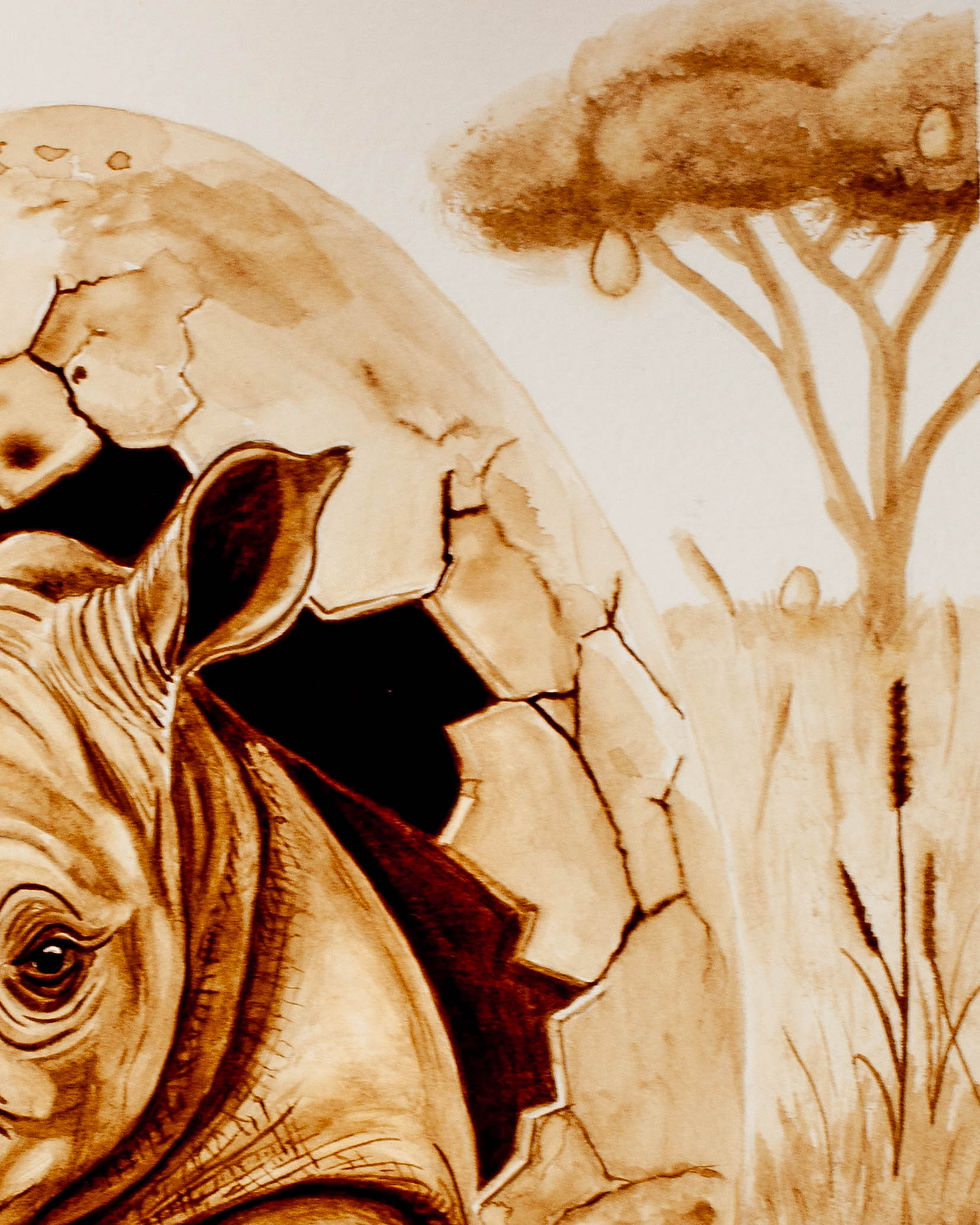 Thumbnail: quirky rhino close look