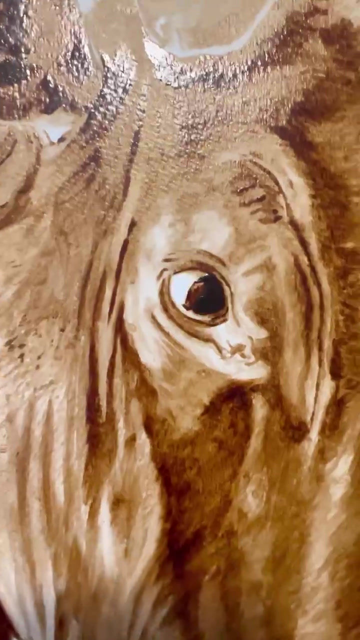 Thumbnail: Bull coffee painting video