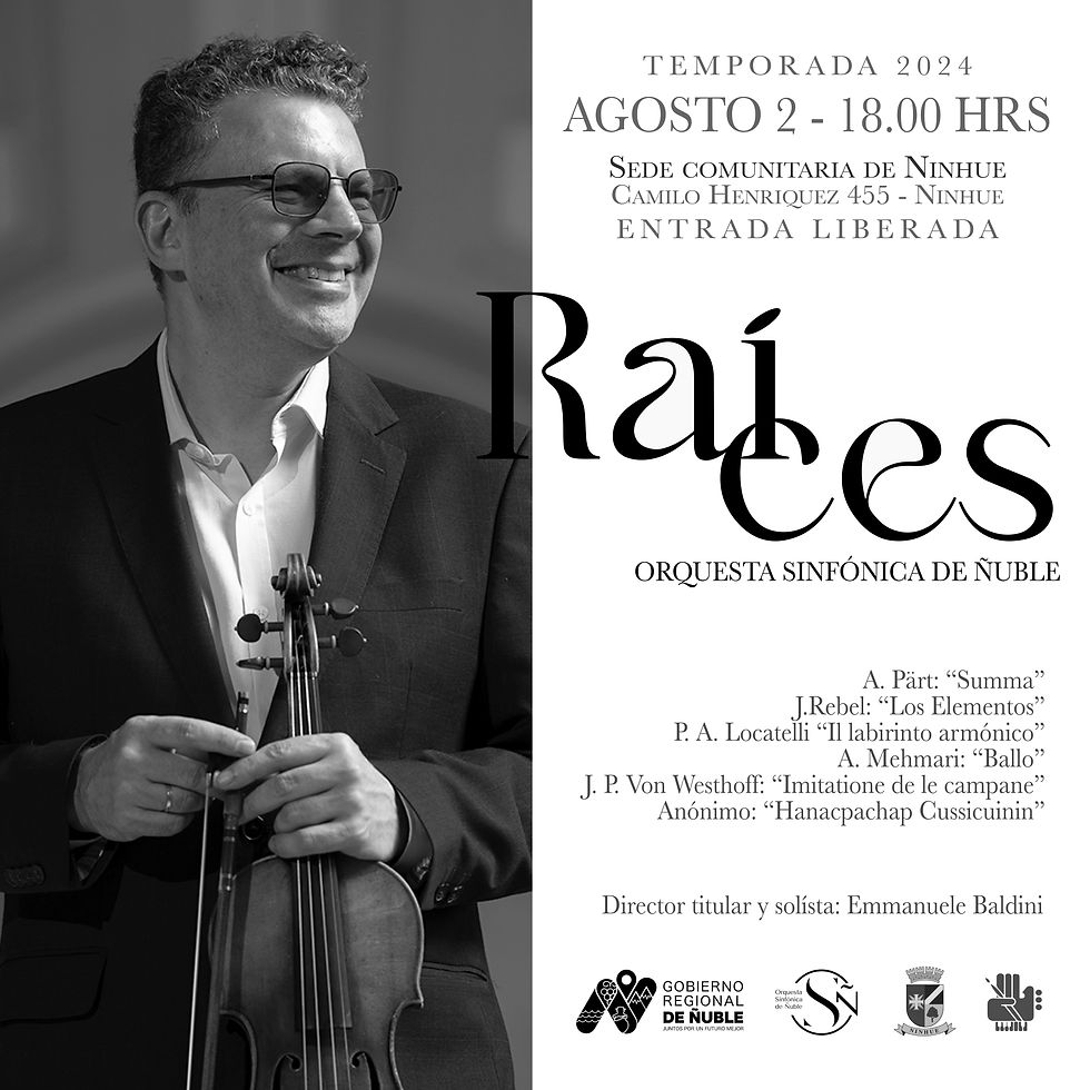 PROGRAMA 3: "Raíces" - Concierto 1