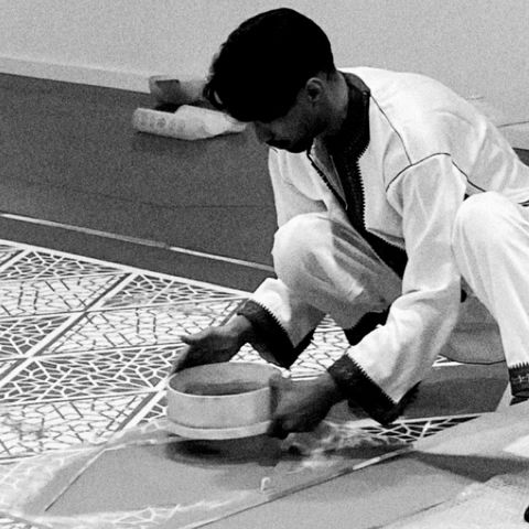 Mohammed el hajoui artista studio la linea verticale arte contemporanea bologna opere disponibili