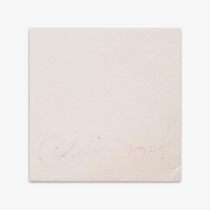 Thumbnail: Giulio Paolini, Solitaire, serigrafia del 1975 in edizione prova d'artista.