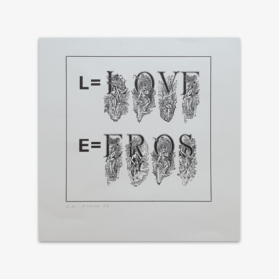 Sarenco serigrafia 1969/70 ed. Amodulo