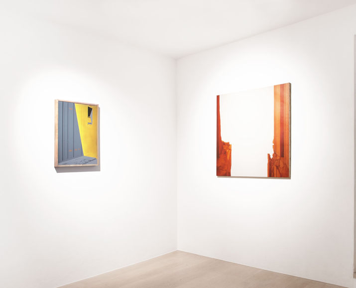 Alberto Colliva per la mostra Ambiguità inequivocabili, a cura di Pasquale Fameli, e in bi-personale con Vittorio Mascalchi, mette in dialogo le due ricerche pittoriche legate alla pittura analitica di Bologna negli anni Settanta