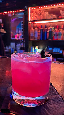 Vodka summer cocktail with hibiscus