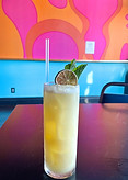 A delicious cocktail with mint and lime.