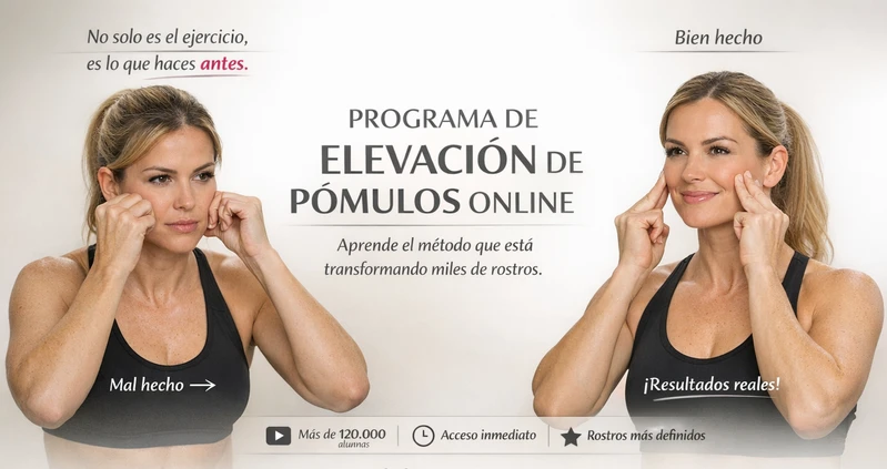 Método de regulación del pómulo con técnicas miofasciales de automasaje facial.