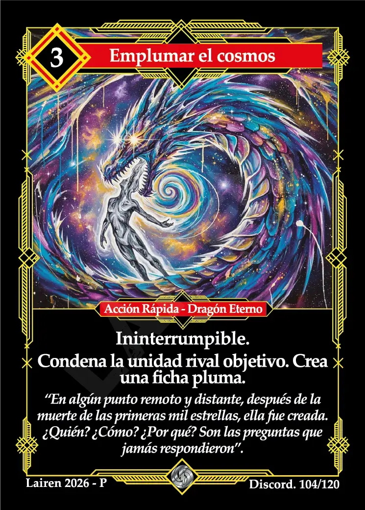104 EMPLUMAR EL COSMOS
