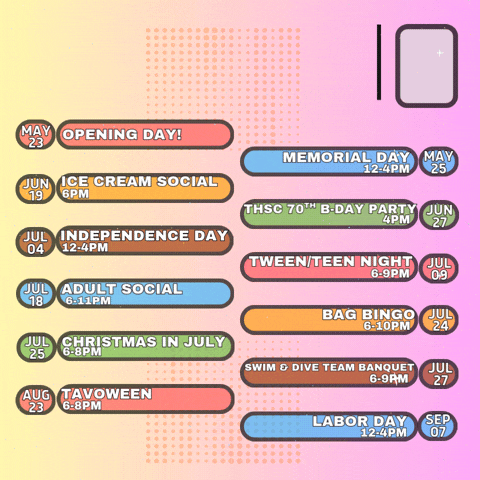 Yellow Green Red and Blue Comics Upcoming Calendar of Events Poster (Instagram Post (45))