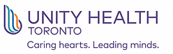 Unity Health Toronto logo: Caring hearts. Leading minds.