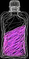 scribble kunst roze sportgel