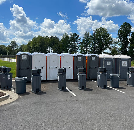 peachy portable potty units for an event