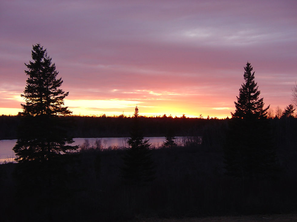 Sunset over Big Lake