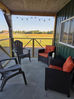 Screened sitting area at Big Lake RV Park & Campground