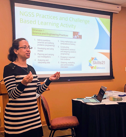 teachers recieve professiona development for the Capstone program