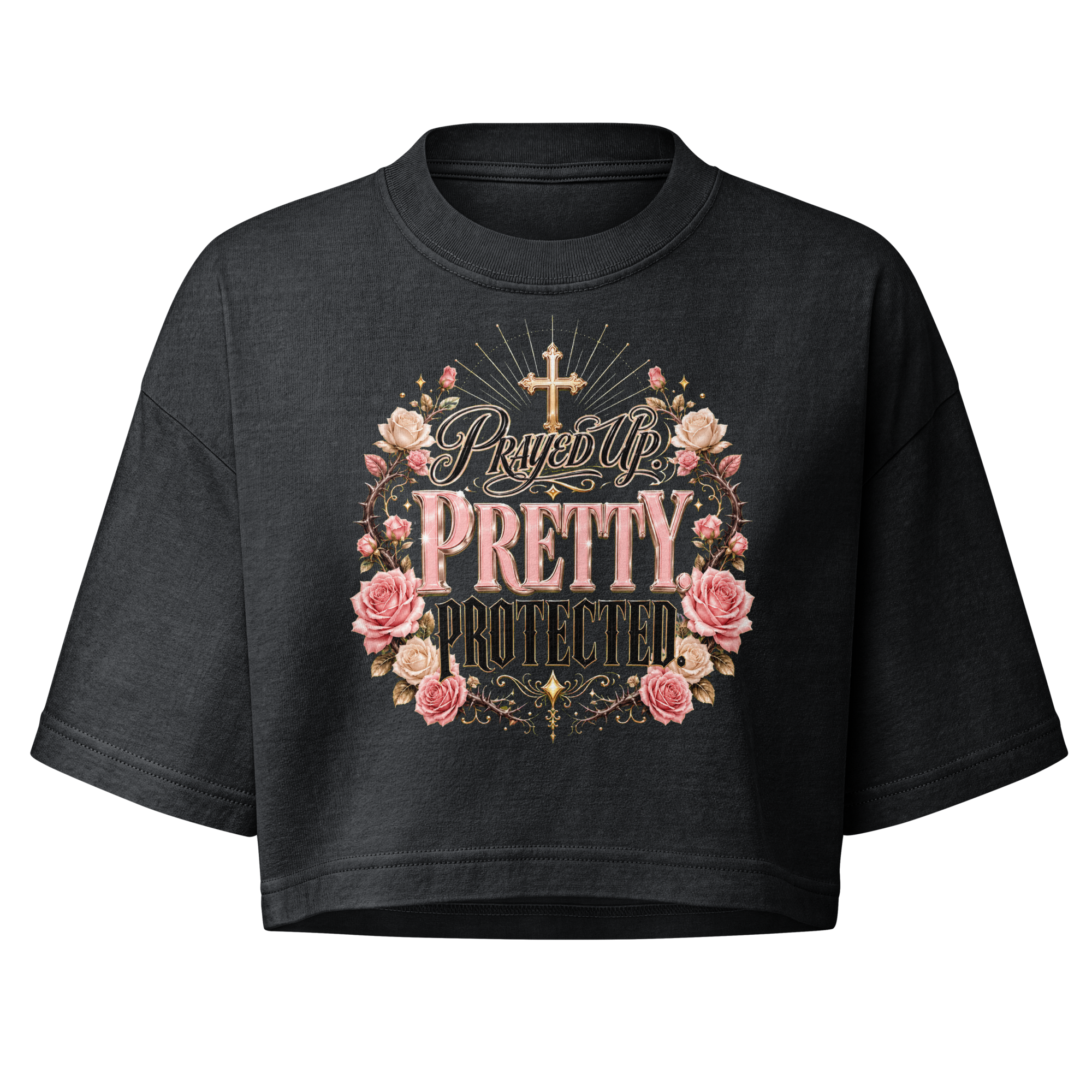 Prayed Up women's cropped T-shirt