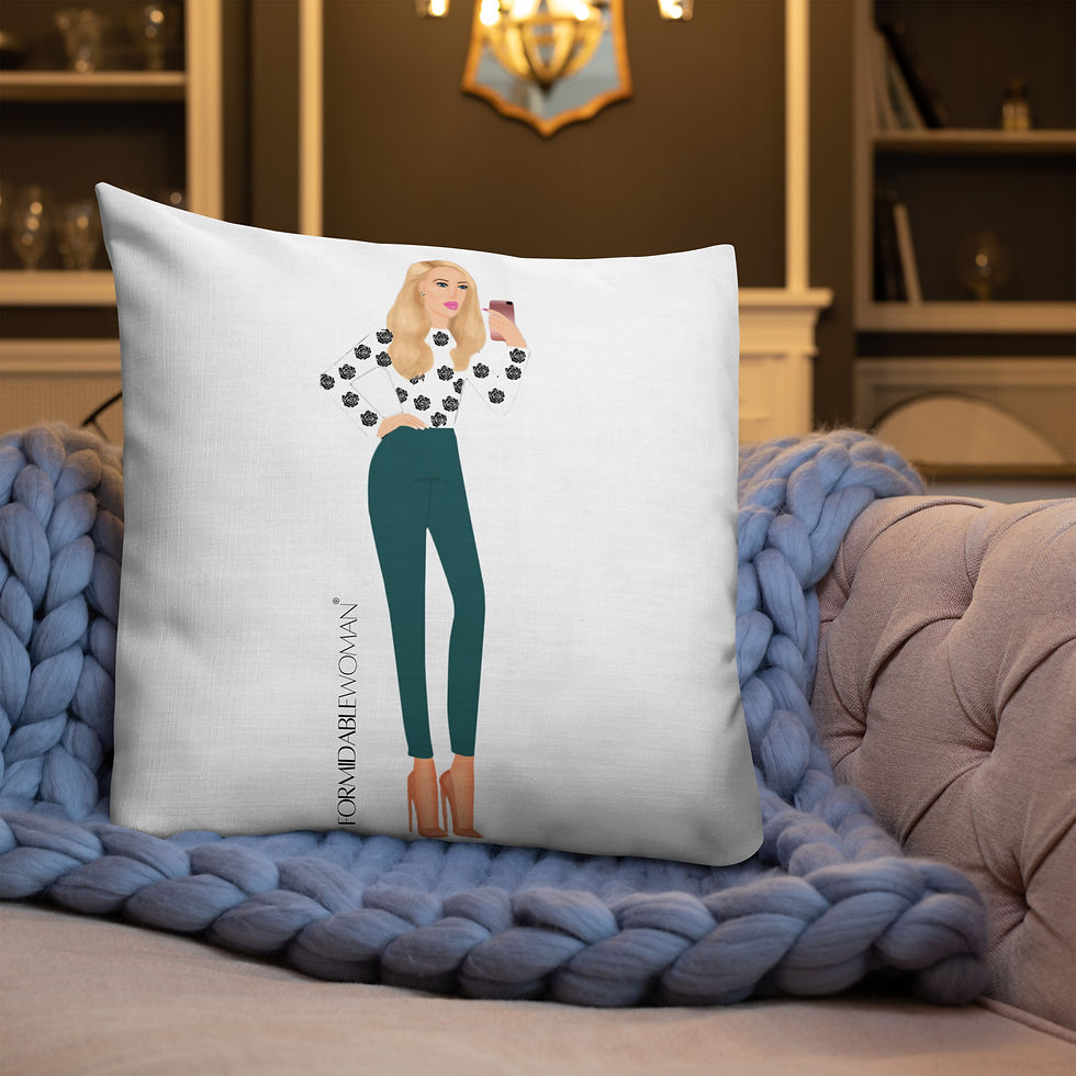 縮圖：Selfie Girl Premium Pillow
