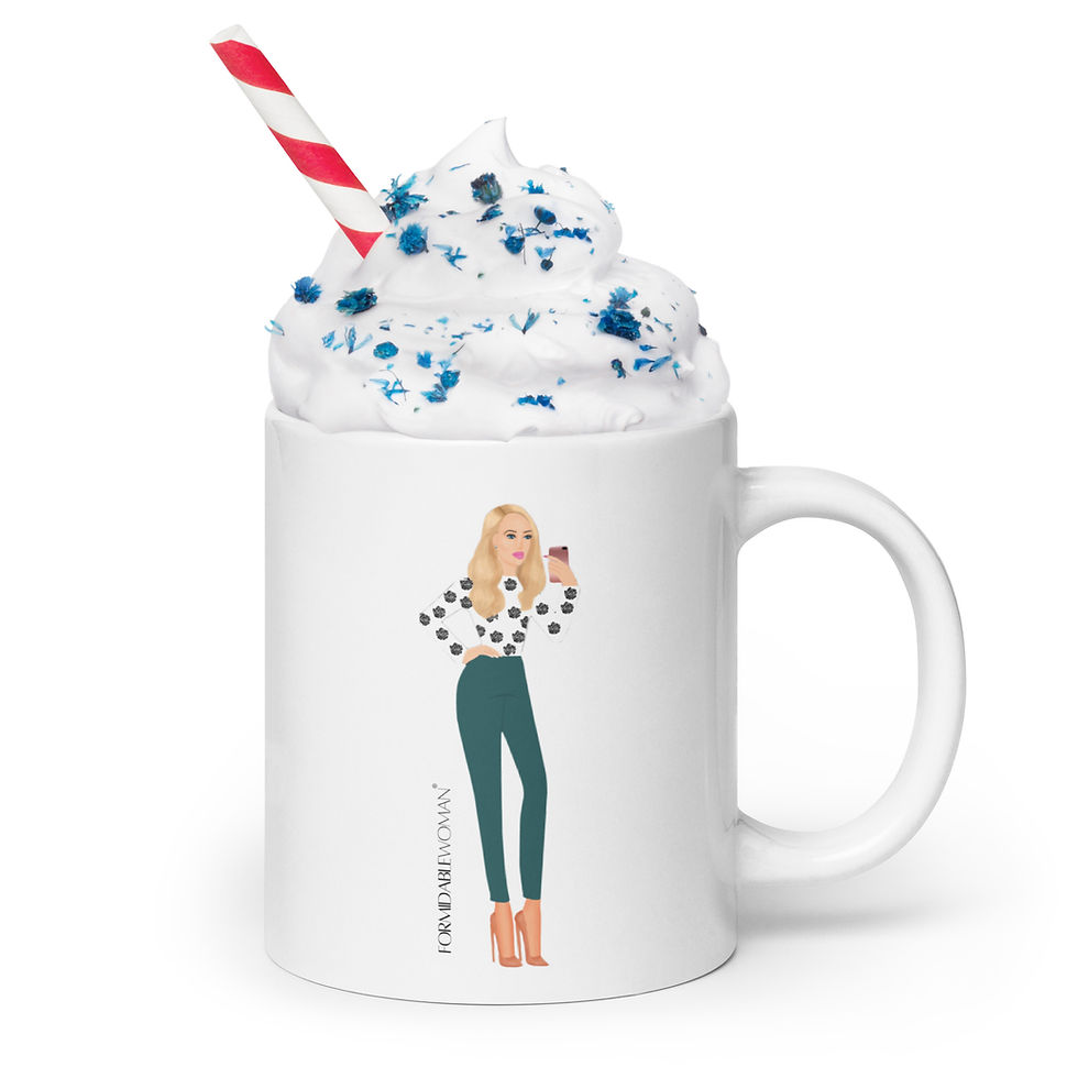 Miniature : Selfie Girl White glossy mug 