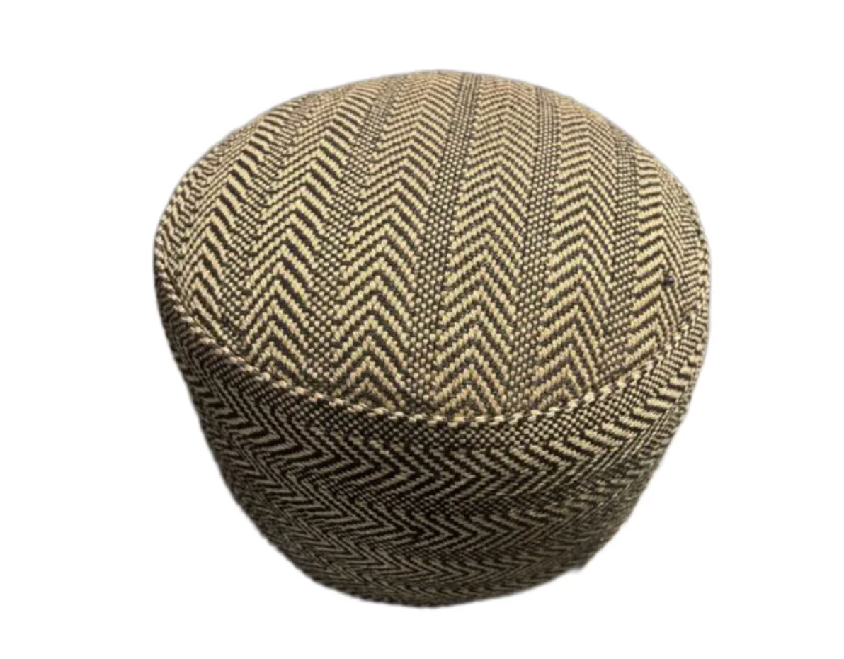 Chevron pouf