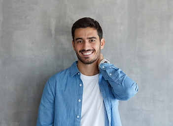 Man with Denim Shirt