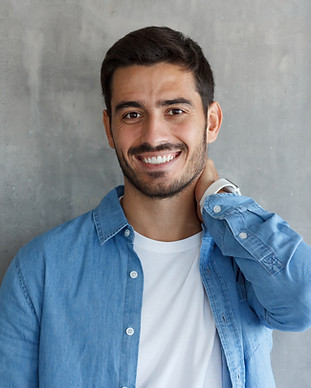 Man with Denim Shirt