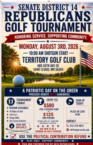 Senate District 14 Republican's Golf Tournament