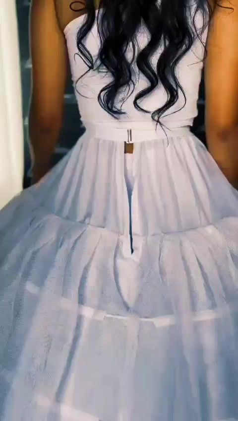 Miniatura: ENAGUA PRINCESA CON COLA DE 7 AROS