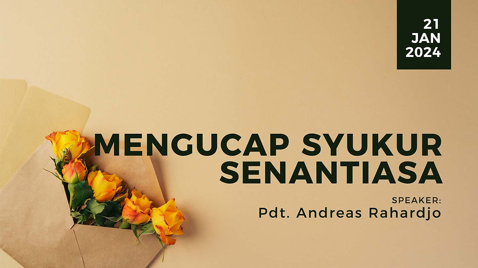Andreas Rahardjo - Mengucap Syukur Senantiasa