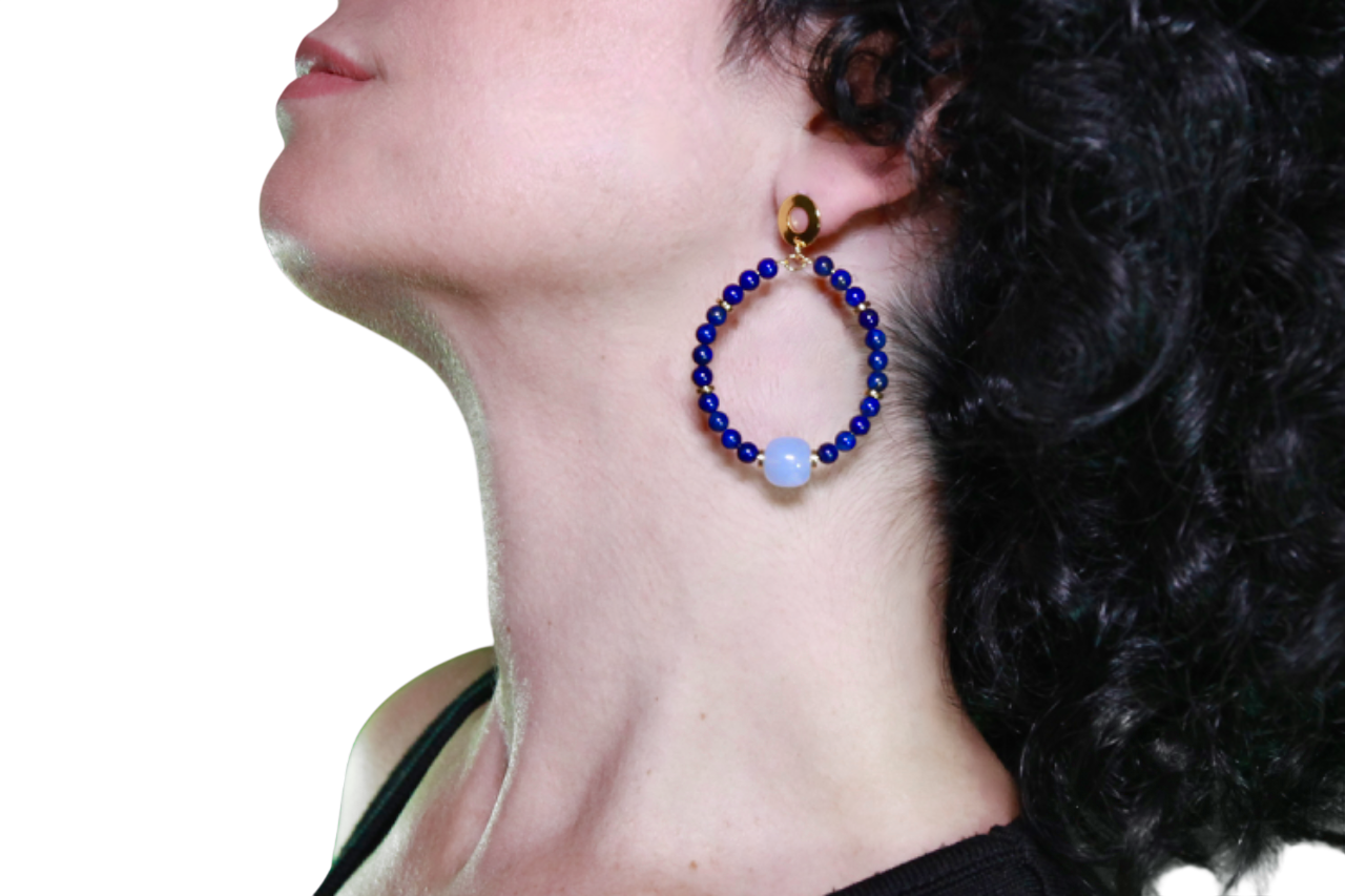 #bayluxjewel #orecchini#lapislazzuli