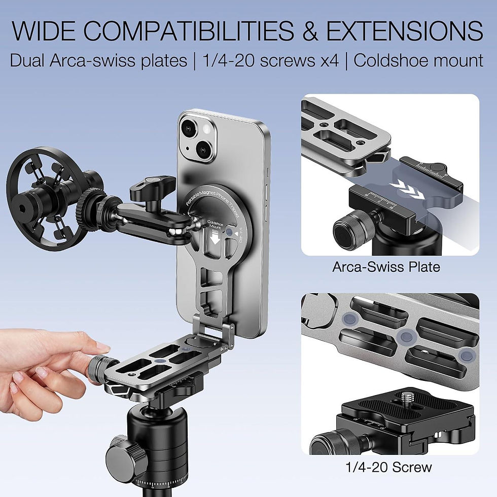 Thumbnail: IdolFoto Foldable Magnetic Pocket Cellphone Tripod