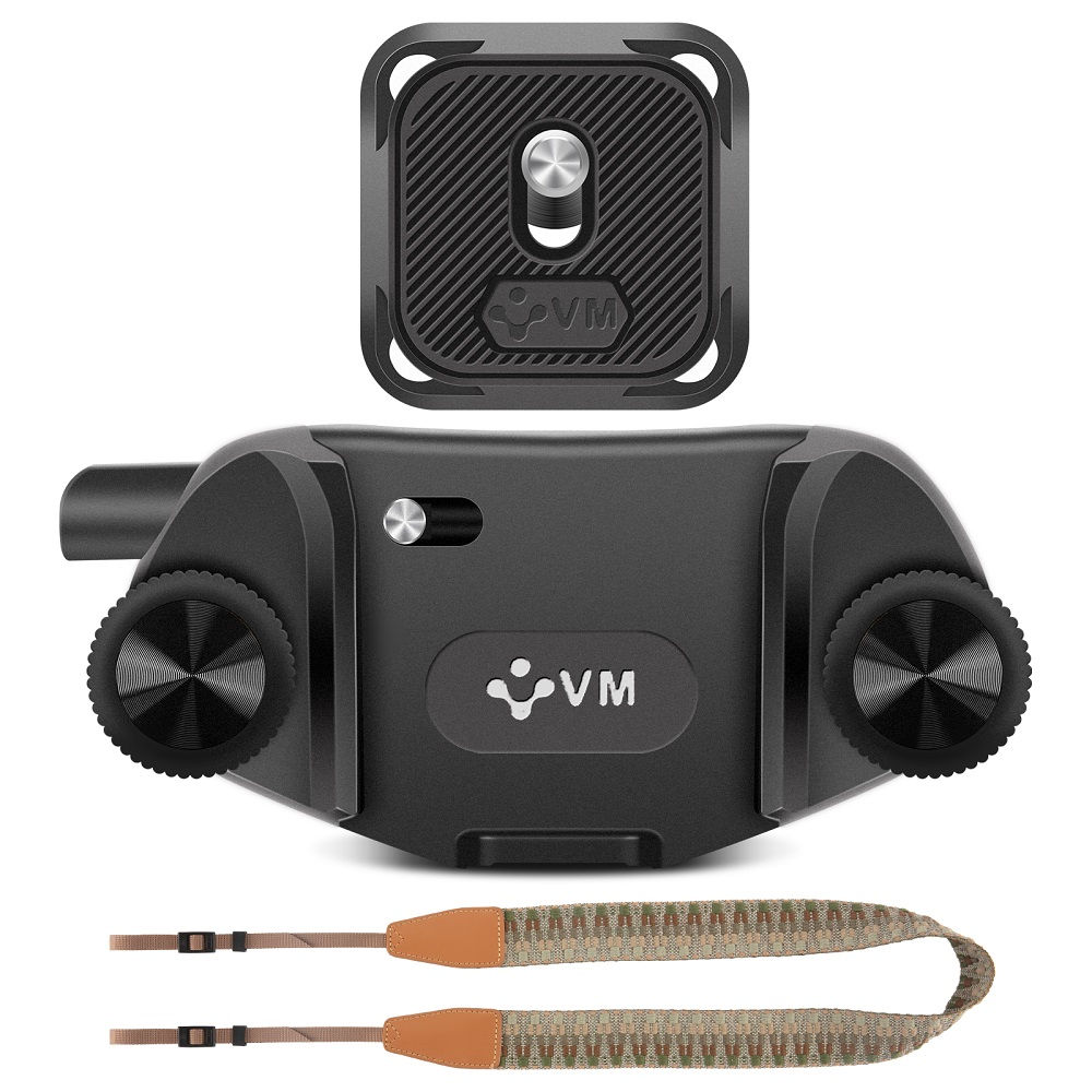 Camera Clip with Plate and Shoulder Straps Quick Release Capture System