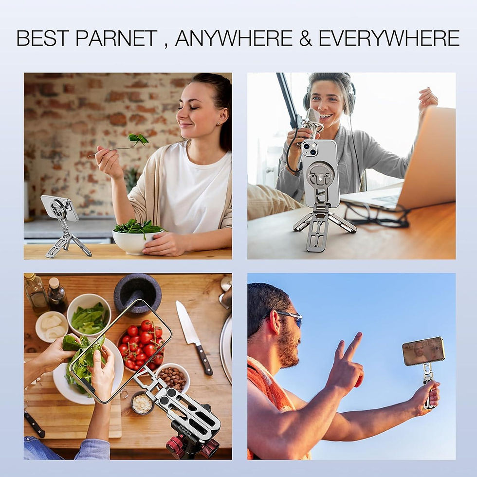 Thumbnail: IdolFoto Foldable Magnetic Pocket Cellphone Tripod