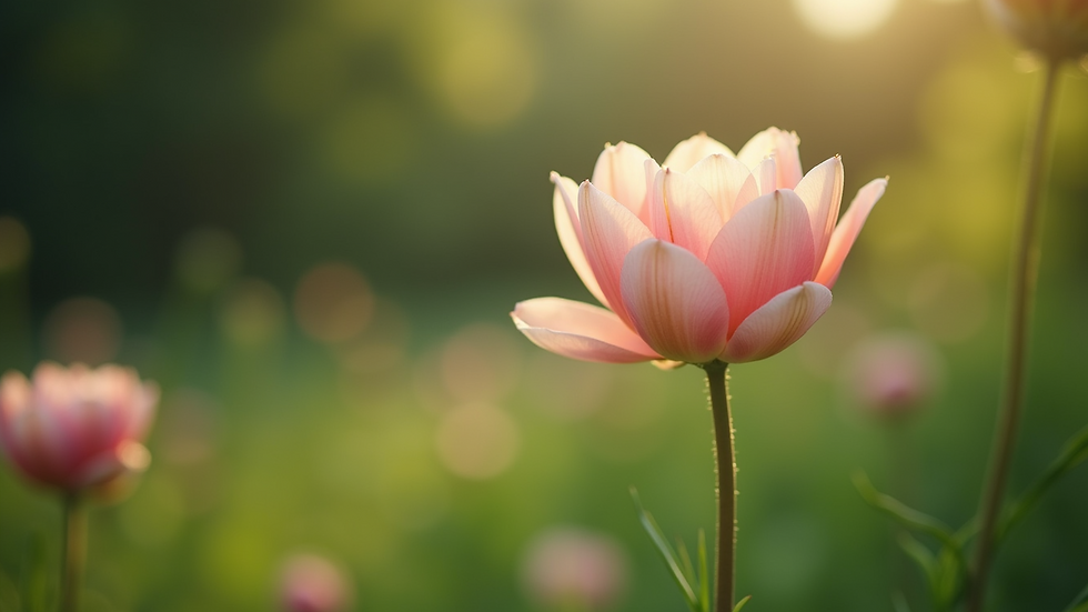 Close-up view of a blooming flower in a garden