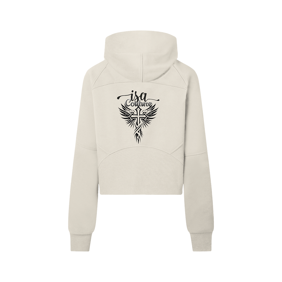 Thumbnail: Cropped Half-Zip Hoodie