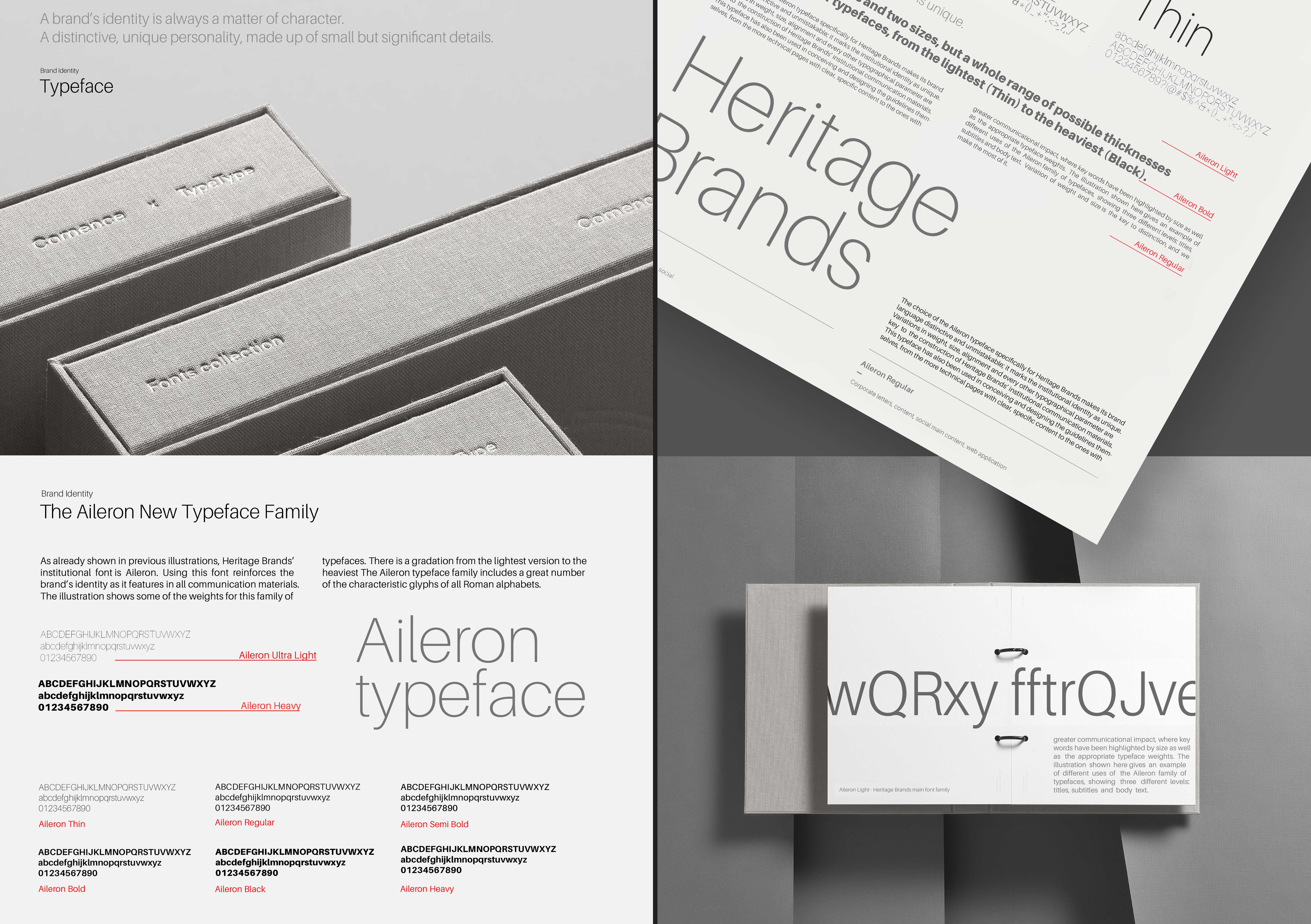 Heritage Brands colour palette and specifications