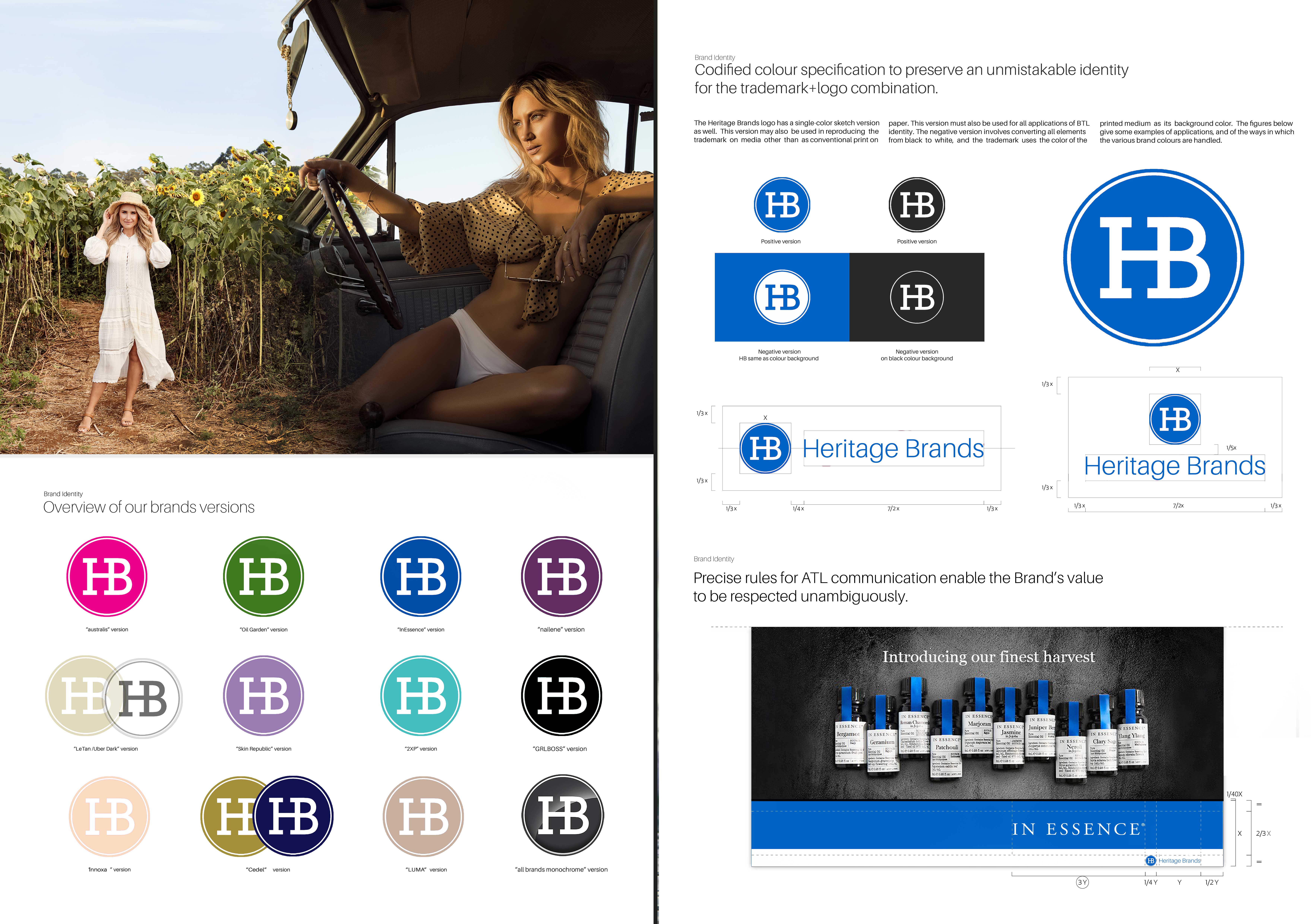Heritage Brands brand application artwork