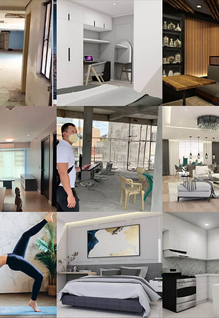Interior design project collage