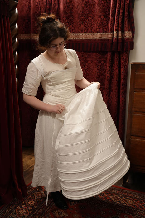 1820s corded corset and corded petticoat.
Image credit: Elliott Smith, 2023.