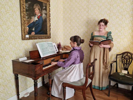 Performing at the Jane Austen House Museum, Chawton.