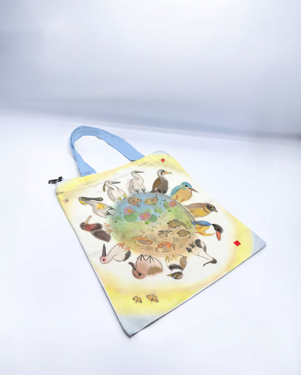 Thumbnail: 水墨動物環保袋  Ink Animal Tote Bag